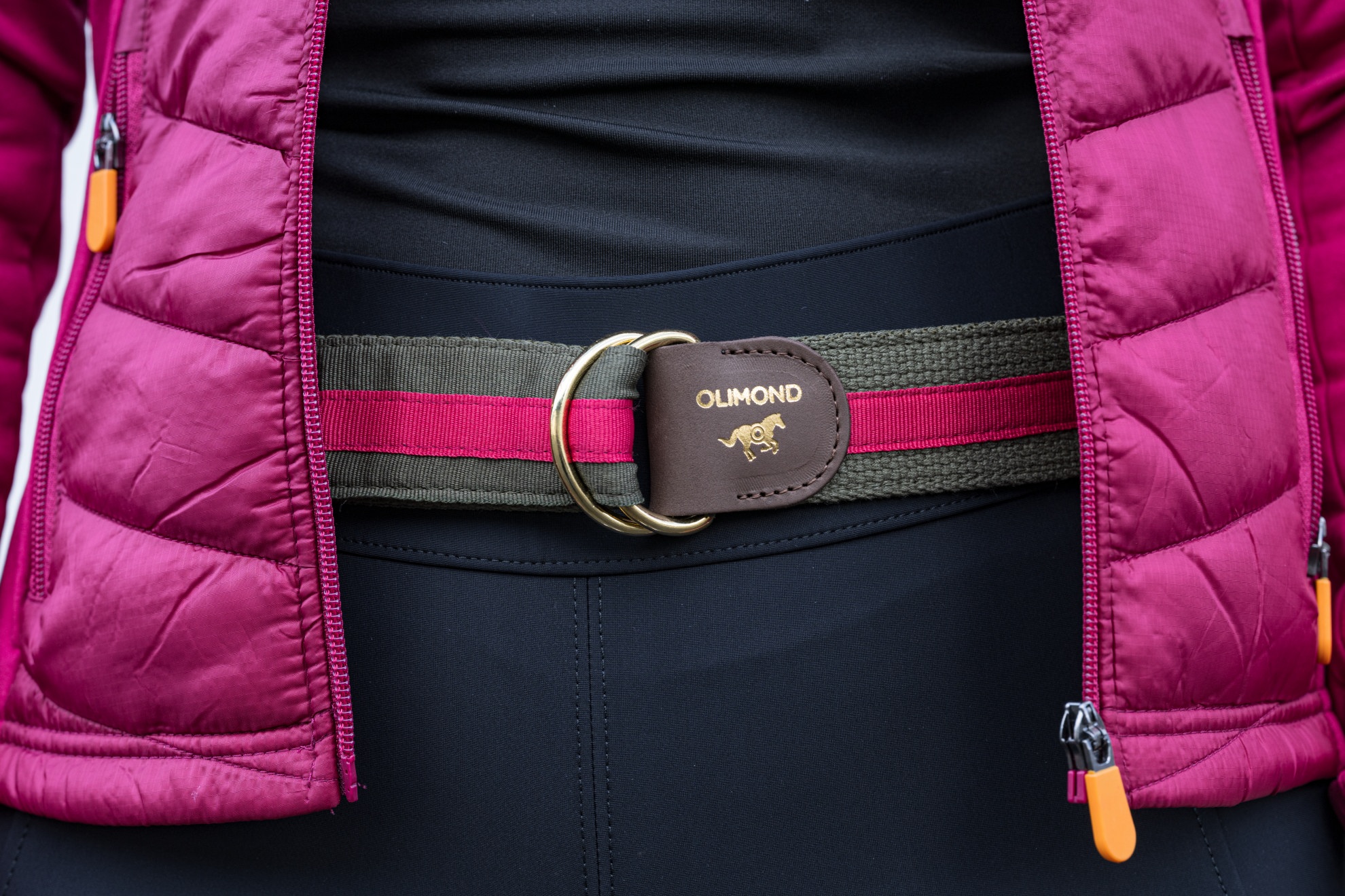 Gürtel Khaki & Pink